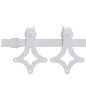 vidaXL Puerta corredera con herrajes madera maciza de pino 90x210 cm