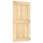 vidaXL Puerta corredera con herrajes madera maciza de pino 100x210 cm