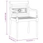 vidaXL Juego de comedor para jardín 5 piezas madera maciza de teca vidaXL Juego de comedor para jardín 5 piezas madera maciza de teca