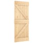 vidaXL Puerta corredera con herrajes madera maciza de pino 80x210 cm vidaXL Puerta corredera con herrajes madera maciza de pino 80x210 cm