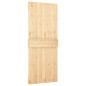 vidaXL Puerta corredera con herrajes madera maciza de pino 80x210 cm vidaXL Puerta corredera con herrajes madera maciza de pino 80x210 cm