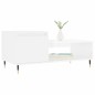 vidaXL Mesa de centro madera contrachapada blanco brillo 100x50x45 cm vidaXL Mesa de centro madera contrachapada blanco brillo 100x50x45 cm