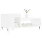 vidaXL Mesa de centro madera contrachapada blanco brillo 100x50x45 cm vidaXL Mesa de centro madera contrachapada blanco brillo 100x50x45 cm