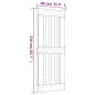 vidaXL Puerta corredera con herrajes madera maciza de pino 80x210 cm vidaXL Puerta corredera con herrajes madera maciza de pino 80x210 cm
