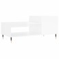 vidaXL Mesa de centro madera contrachapada blanco brillo 100x50x45 cm vidaXL Mesa de centro madera contrachapada blanco brillo 100x50x45 cm