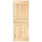 vidaXL Puerta corredera con herrajes madera maciza de pino 80x210 cm vidaXL Puerta corredera con herrajes madera maciza de pino 80x210 cm