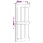 vidaXL Puerta corredera con herrajes madera maciza de pino 80x210 cm vidaXL Puerta corredera con herrajes madera maciza de pino 80x210 cm