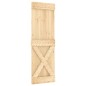 vidaXL Puerta corredera con herrajes madera maciza de pino 70x210 cm vidaXL Puerta corredera con herrajes madera maciza de pino 70x210 cm