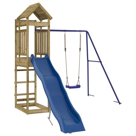 vidaXL Parque infantil de exterior madera de pino impregnada
