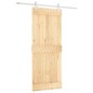 vidaXL Puerta corredera con herrajes madera maciza de pino 85x210 cm vidaXL Puerta corredera con herrajes madera maciza de pino 85x210 cm