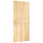 vidaXL Puerta corredera con herrajes madera maciza de pino 95x210 cm vidaXL Puerta corredera con herrajes madera maciza de pino 95x210 cm
