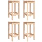 vidaXL Set de mesa y taburetes altos jardín 5 pzas madera maciza pino vidaXL Set de mesa y taburetes altos jardín 5 pzas madera maciza pino