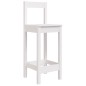 vidaXL Set de mesa y taburetes altos jardín 5 pzas madera pino blanco vidaXL Set de mesa y taburetes altos jardín 5 pzas madera pino blanco
