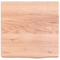 vidaXL Encimera baño madera maciza tratada marrón claro 40x40x(2-6) cm vidaXL Encimera baño madera maciza tratada marrón claro 40x40x(2-6) cm