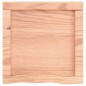 vidaXL Encimera baño madera maciza tratada marrón claro 40x40x(2-6) cm vidaXL Encimera baño madera maciza tratada marrón claro 40x40x(2-6) cm