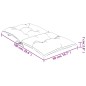 vidaXL Cojín silla jardín respaldo bajo 2 uds tela azul 100x50x7 cm