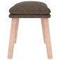 vidaXL Reposapiés de tela color gris taupe 45x29,5x35 cm vidaXL Reposapiés de tela color gris taupe 45x29,5x35 cm