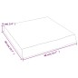 vidaXL Encimera baño madera maciza tratada marrón claro 40x40x(2-6) cm vidaXL Encimera baño madera maciza tratada marrón claro 40x40x(2-6) cm