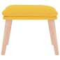 vidaXL Reposapiés de tela amarillo mostaza 45x29,5x35 cm vidaXL Reposapiés de tela amarillo mostaza 45x29,5x35 cm