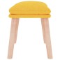 vidaXL Reposapiés de tela amarillo mostaza 45x29,5x35 cm vidaXL Reposapiés de tela amarillo mostaza 45x29,5x35 cm