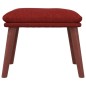 vidaXL Reposapiés de tela rojo tinto 45x29,5x35 cm vidaXL Reposapiés de tela rojo tinto 45x29,5x35 cm