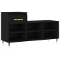 vidaXL Mueble zapatero madera contrachapada negro 102x36x60 cm