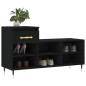 vidaXL Mueble zapatero madera contrachapada negro 102x36x60 cm