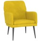 vidaXL Sillón de terciopelo amarillo 62x79x79 cm