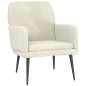 vidaXL Sillón de terciopelo crema 62x79x79 cm vidaXL Sillón de terciopelo crema 62x79x79 cm
