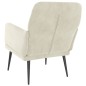 vidaXL Sillón de terciopelo crema 62x79x79 cm vidaXL Sillón de terciopelo crema 62x79x79 cm