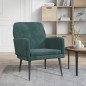 vidaXL Sillón de terciopelo verde oscuro 62x79x79 cm