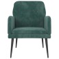 vidaXL Sillón de terciopelo verde oscuro 62x79x79 cm