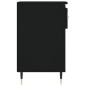 vidaXL Mueble zapatero madera contrachapada negro 102x36x60 cm