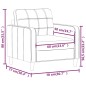vidaXL Sillón cuero sintético rojo tinto 60 cm vidaXL Sillón cuero sintético rojo tinto 60 cm