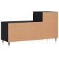 vidaXL Mueble zapatero madera contrachapada negro 102x36x60 cm