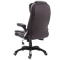 vidaXL Silla de oficina de cuero sintético marrón vidaXL Silla de oficina de cuero sintético marrón