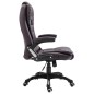 vidaXL Silla de oficina de cuero sintético marrón vidaXL Silla de oficina de cuero sintético marrón