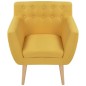 vidaXL Sillón de tela amarillo vidaXL Sillón de tela amarillo