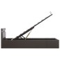 vidaXL Cama canapé hidráulica con LED cuero sintético gris 90x200 cm vidaXL Cama canapé hidráulica con LED cuero sintético gris 90x200 cm