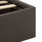 vidaXL Cama canapé hidráulica con LED cuero sintético gris 90x200 cm vidaXL Cama canapé hidráulica con LED cuero sintético gris 90x200 cm