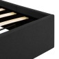 vidaXL Cama canapé hidráulica almacenaje tela gris oscuro 100x200 cm 
