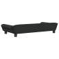 vidaXL Cama para perros de terciopelo negra 100x50x21 cm vidaXL Cama para perros de terciopelo negra 100x50x21 cm