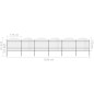 vidaXL Valla de jardín con punta de lanza acero negro (1,5-1,75)x10,2m vidaXL Valla de jardín con punta de lanza acero negro (1,5-1,75)x10,2m
