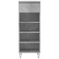 vidaXL Mueble zapatero madera contrachapada gris hormigón 40x36x105 cm vidaXL Mueble zapatero madera contrachapada gris hormigón 40x36x105 cm