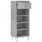 vidaXL Mueble zapatero madera contrachapada gris hormigón 40x36x105 cm vidaXL Mueble zapatero madera contrachapada gris hormigón 40x36x105 cm