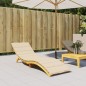 vidaXL Cojín de tumbona de tela Oxford beige 200x60x3 cm vidaXL Cojín de tumbona de tela Oxford beige 200x60x3 cm