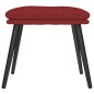 vidaXL Reposapiés de tela rojo tinto 45x29,5x35 cm vidaXL Reposapiés de tela rojo tinto 45x29,5x35 cm