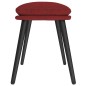 vidaXL Reposapiés de tela rojo tinto 45x29,5x35 cm vidaXL Reposapiés de tela rojo tinto 45x29,5x35 cm