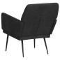 vidaXL Sillón de terciopelo negro 62x79x79 cm