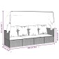 vidaXL Sofá tumbona de jardín con toldo cojines ratán sintético marrón vidaXL Sofá tumbona de jardín con toldo cojines ratán sintético marrón